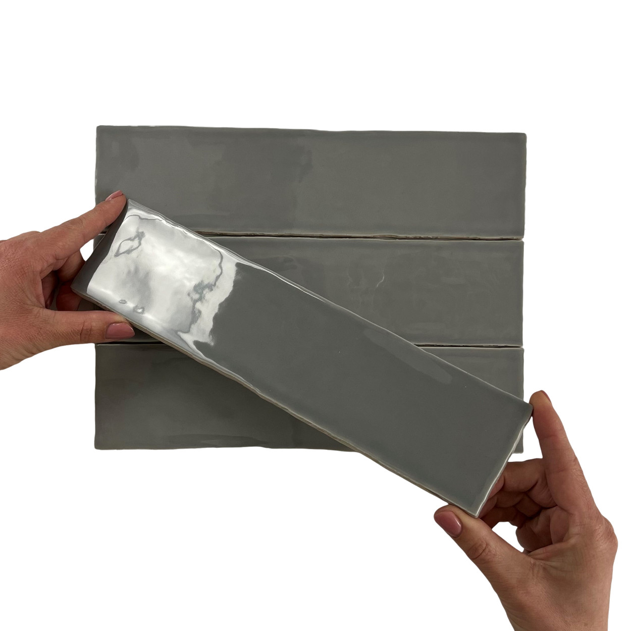 Cifre Ceramica Colonial Wandtegel Grey glans 7.5x30cm